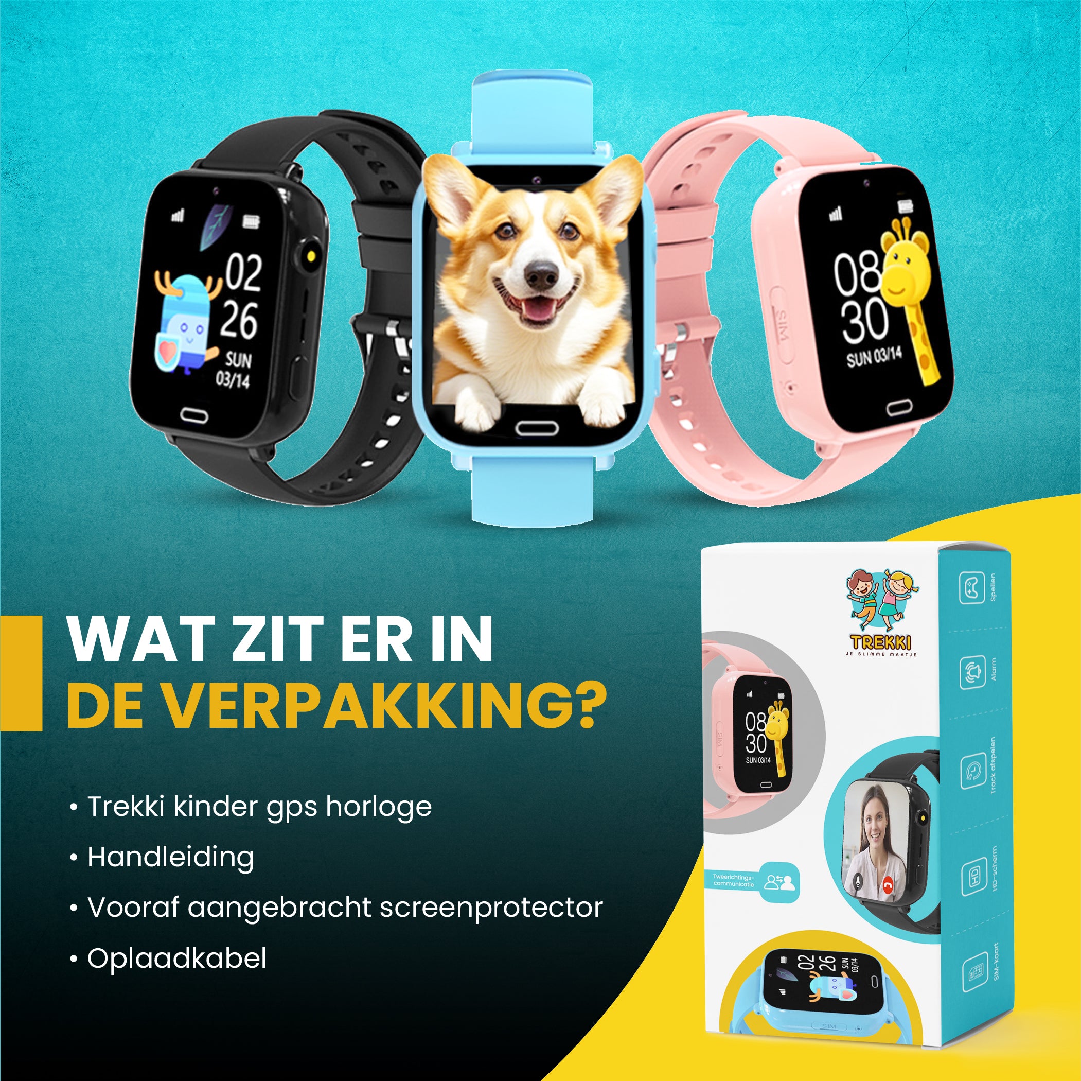 TREKKI GPS SMARTWATCH EDITIE 1 - ZWART
