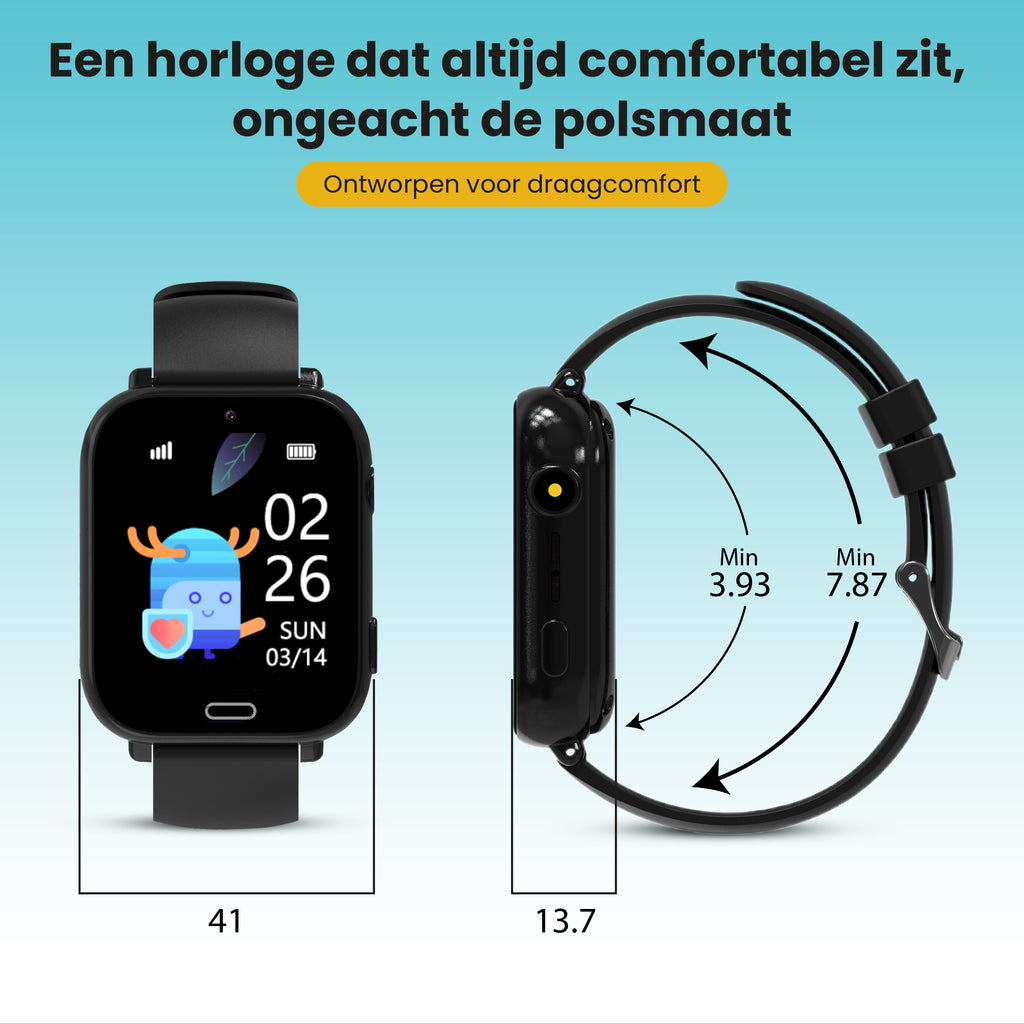 TREKKI GPS SMARTWATCH EDITIE 1 - ZWART