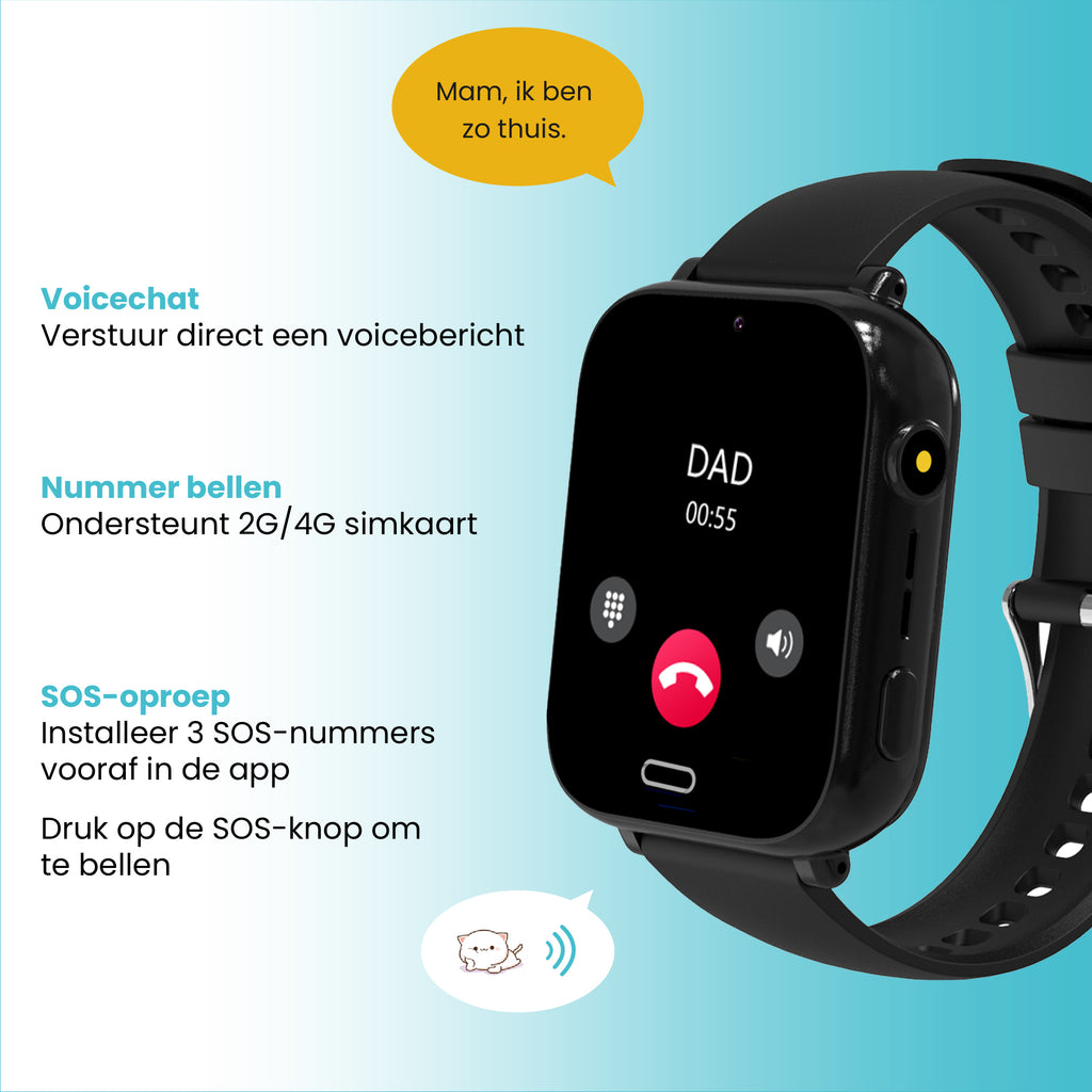 TREKKI GPS SMARTWATCH EDITIE 1 - ZWART