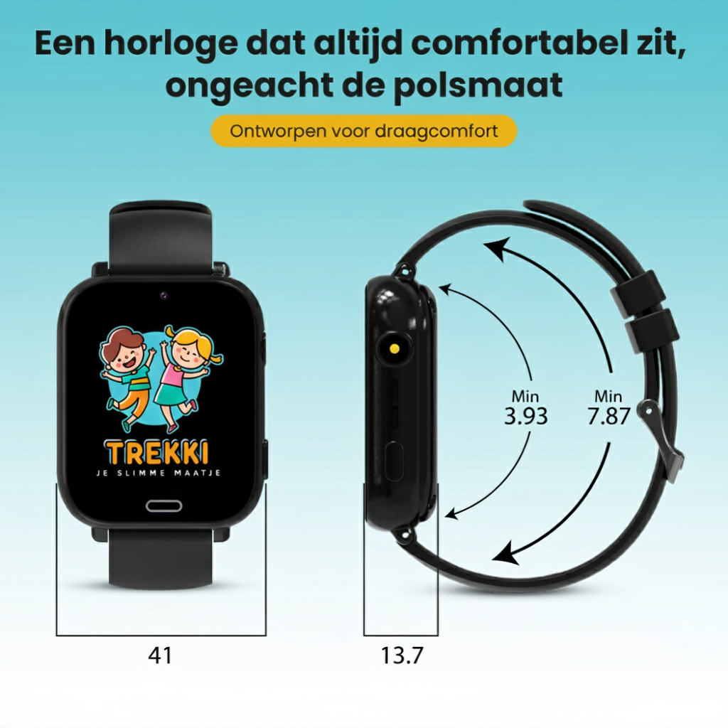 TREKKI - KINDERSMARTWATCH GPS - ZWART - EDITIE 1